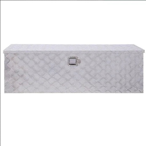 48inch Aluminum Tool Box,heavy Duty Truck Bed Tool Box,outdoor Trailer Pickup Storage Tool Box,RV Storage Organizer,underbody Box W Lock Keys,silver - THE MILE MAKER DRIVER SHOP