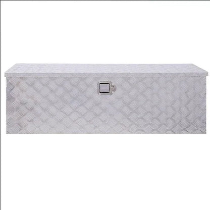 48inch Aluminum Tool Box,heavy Duty Truck Bed Tool Box,outdoor Trailer Pickup Storage Tool Box,RV Storage Organizer,underbody Box W Lock Keys,silver - THE MILE MAKER DRIVER SHOP