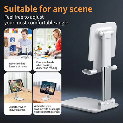 Cell Phone Stand Desktop Holder Tablet Stand Mount Mobile Phone Desktop Tablet Holder Table Cell Foldable Extend Support Desk Mobile Phone Holder Stand - THE MILE MAKER DRIVER SHOP