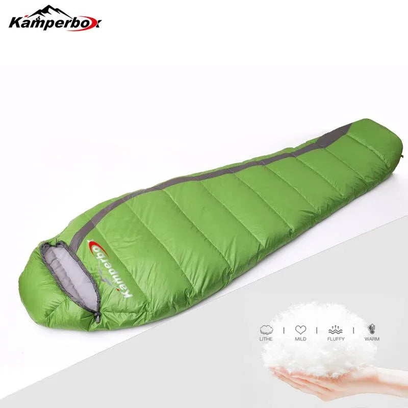 Kamperbox Ultra Light Down Sleeping Bag Winter Sleeping Bag Camping Lightweight - THE MILE MAKER DRIVER SHOP