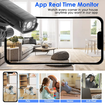 1Pc Wireless Camera Reverse Hitch Guide Camera Vehicle Backup Rechargeable Camera With Flexible Adhesive Base Night Vision For Car RVs Trailer Truck - THE MILE MAKER DRIVER SHOP