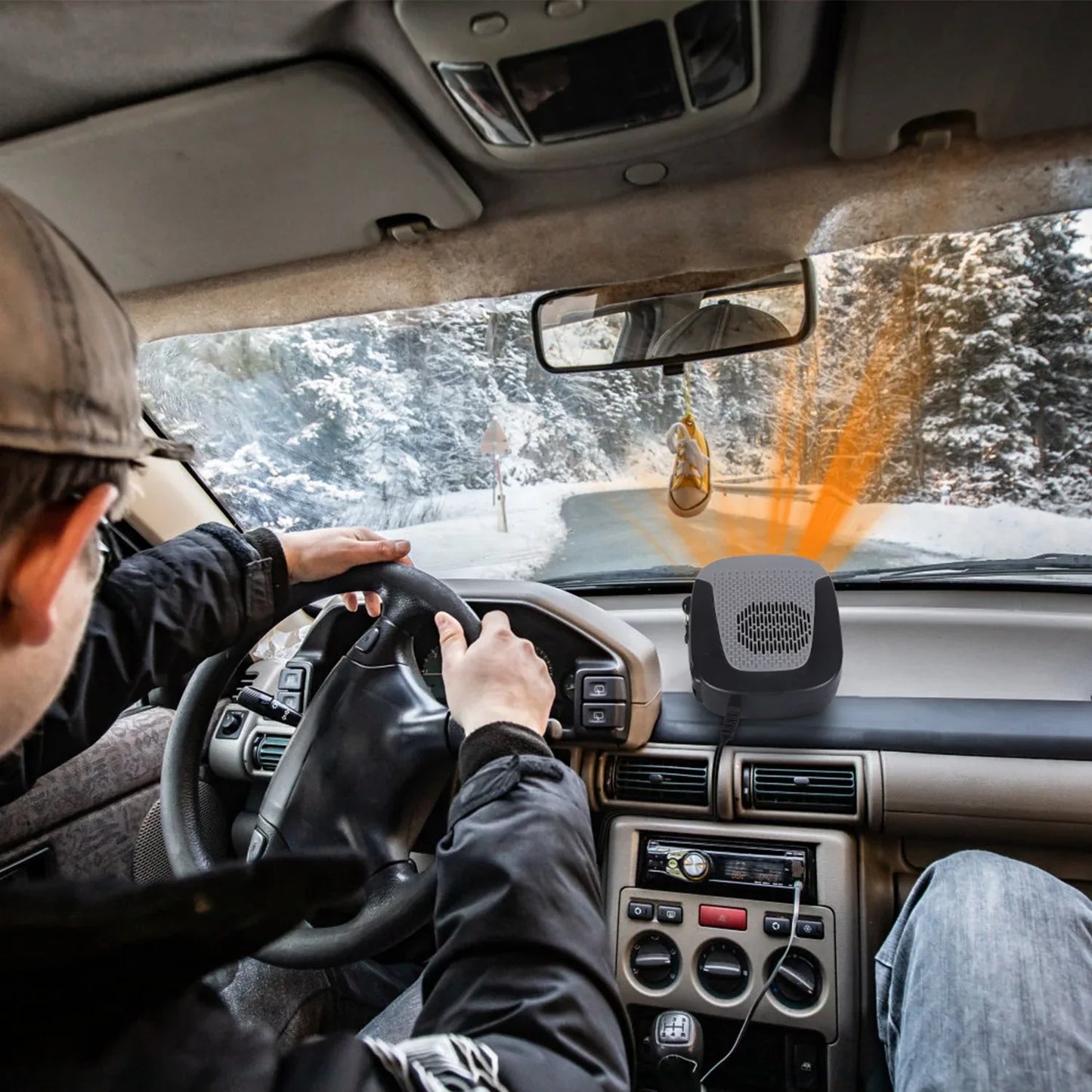 12V 150W Portable Car Auto Heater Heating Fan 2 In 1 Defroster Demister Windshield Heater Automotive Cooling Fan - THE MILE MAKER DRIVER SHOP