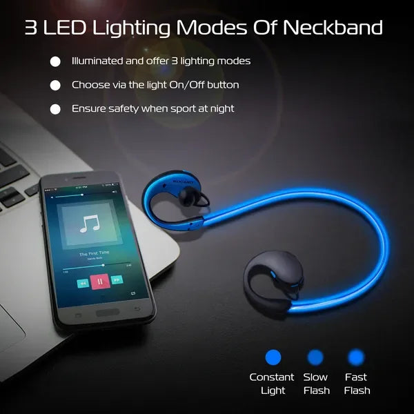 Wireless Sports Headsets Wireless V4.1 Neckband Earphones HD Stereo Sweat-proof Headphones Earbuds - THE MILE MAKER DRIVER SHOP