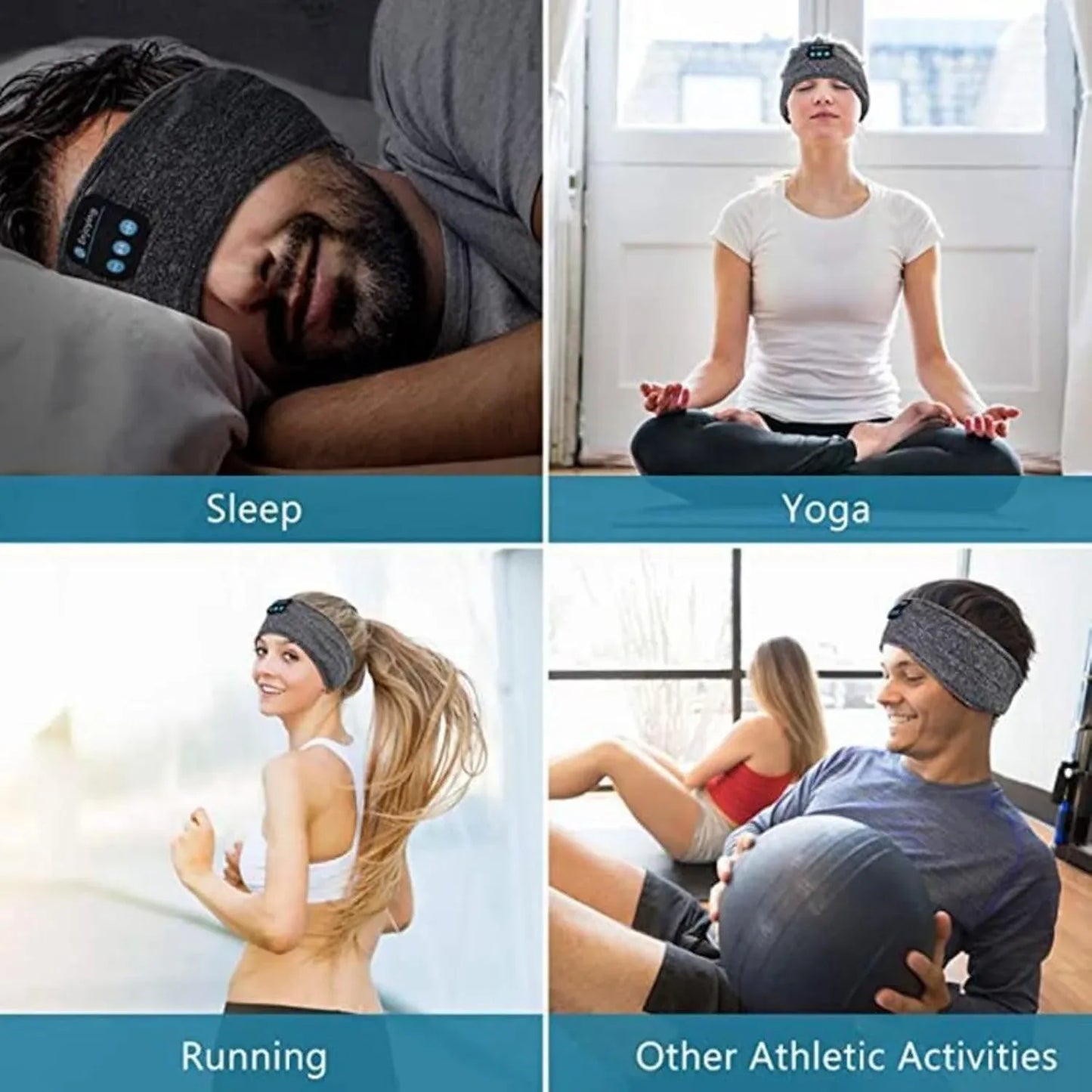 Bluetooth Sleep Hood Headphones Wireless Music Sports Headband - THE MILE MAKER DRIVER SHOP