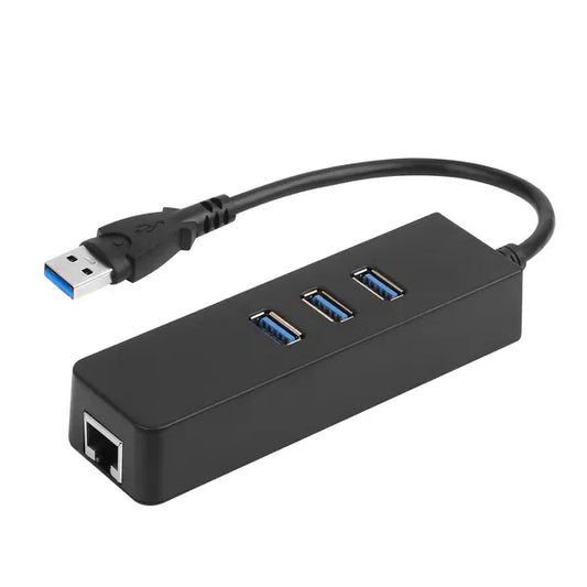 3 Ports USB 3.0 Hub Gigabit Ethernet Adapter 10/100/1000 Mbps Converter LAN RJ45 Wired USB Network Adapter - THE MILE MAKER DRIVER SHOP