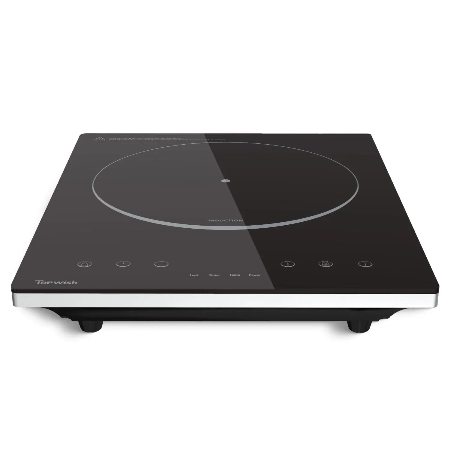 2200W Black Crystal Panel Induction Cooker - THE MILE MAKER DRIVER SHOP