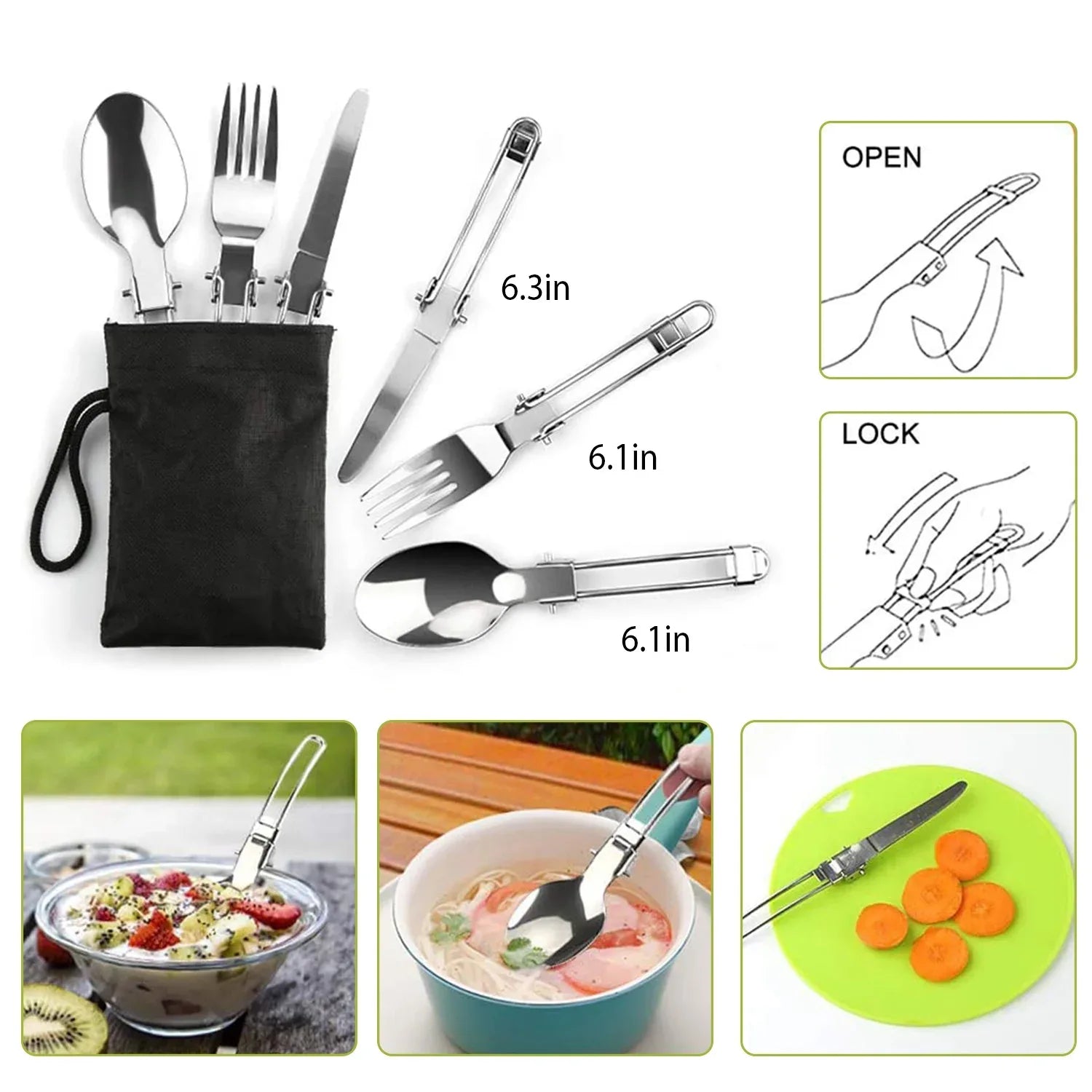 12Pcs Camping Cookware Set Aluminum Pot Pan Kettle Cup Fork Spoon Knife With Storage Bags For Hiking Picnic Outdoor - THE MILE MAKER DRIVER SHOP