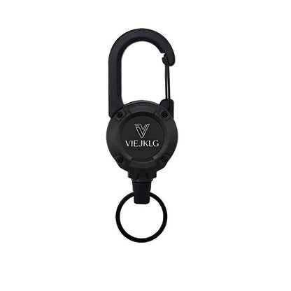 VIEJAKLG 3-in-1 Retractable Rope Carabiner Keychain, Strong Steel Wire Rope Buckle, Compact Outdoor Camping And Hiking Multifunctional Essential Item - THE MILE MAKER DRIVER SHOP