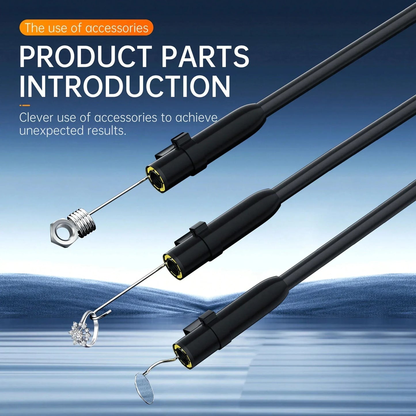 Handheld Industrial Endoscope Camera With 4.3 Inch IPS Screen IP67 HD Inspection Borescope 8 Adjustble LED - 1080P HD Borescope, - Portable Inspection Camera With Semi-Rigid Cord & Probe For, Plumbin - THE MILE MAKER DRIVER SHOP