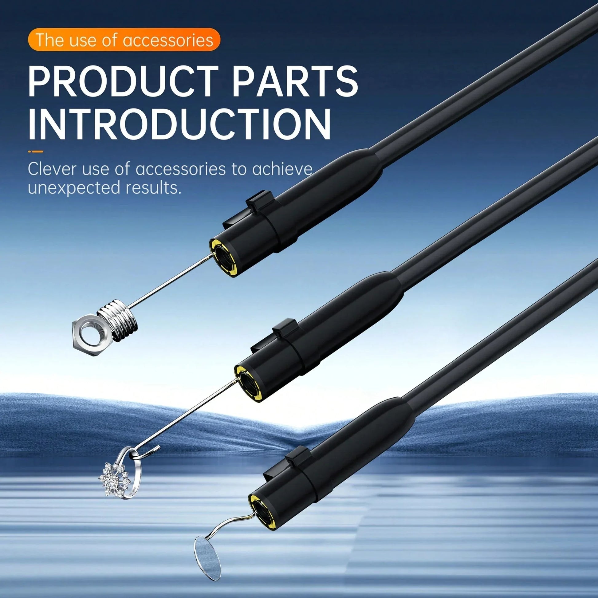 Handheld Industrial Endoscope Camera With 4.3 Inch IPS Screen IP67 HD Inspection Borescope 8 Adjustble LED - 1080P HD Borescope, - Portable Inspection Camera With Semi-Rigid Cord & Probe For, Plumbin - THE MILE MAKER DRIVER SHOP