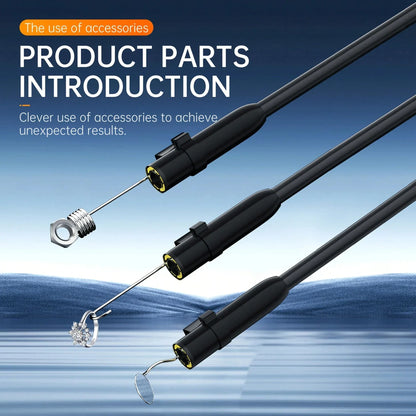 Handheld Industrial Endoscope Camera With 4.3 Inch IPS Screen IP67 HD Inspection Borescope 8 Adjustble LED - 1080P HD Borescope, - Portable Inspection Camera With Semi-Rigid Cord & Probe For, Plumbin - THE MILE MAKER DRIVER SHOP