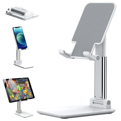 Cell Phone Stand Desktop Holder Tablet Stand Mount Mobile Phone Desktop Tablet Holder Table Cell Foldable Extend Support Desk Mobile Phone Holder Stand - THE MILE MAKER DRIVER SHOP