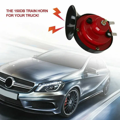 2PC 12V 300DB Super Loud Train Air Horn Waterproof Motorcycle Car Truck SUV Boat - THE MILE MAKER DRIVER SHOP