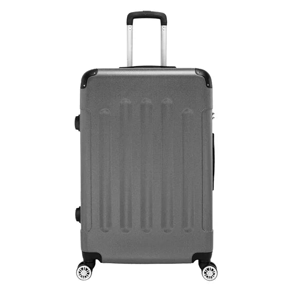 3-in-1 ABS Trolley Case 20 Inches, 24 Inches, 28 Inches Dark Gray - THE MILE MAKER DRIVER SHOP