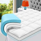 Double Layer With Gel Memory Foam & 2 Inch Cool Pillow Top For Back Pain Relief, Medium Firm - THE MILE MAKER DRIVER SHOP