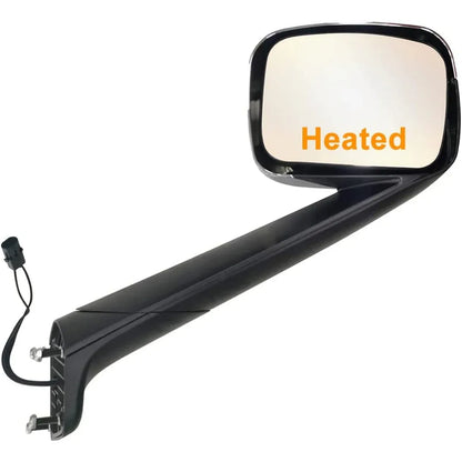Freightliner- New Cascadia Hood Mirror Assembly Electroplated With Heating - THE MILE MAKER DRIVER SHOP