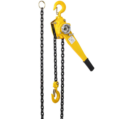 Lever Chain Hoist 3 Ton 6600LBS Capacity 10 FT Chain Come Along With Heavy Duty Hooks Ratchet Lever Chain Block Hoist Lift Puller - THE MILE MAKER DRIVER SHOP