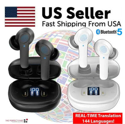 Translator Earbuds 144 Languages Real Time Online OffLine Translation Earphones - THE MILE MAKER DRIVER SHOP