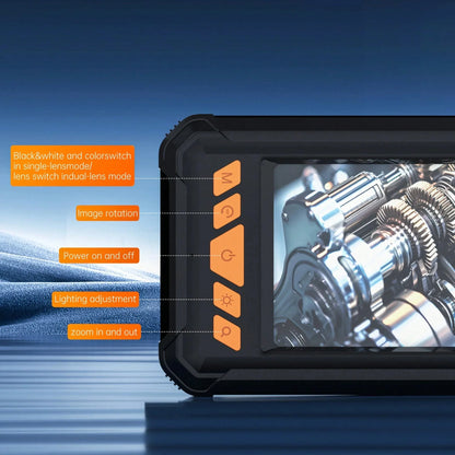 Handheld Industrial Endoscope Camera With 4.3 Inch IPS Screen IP67 HD Inspection Borescope 8 Adjustble LED - 1080P HD Borescope, - Portable Inspection Camera With Semi-Rigid Cord & Probe For, Plumbin - THE MILE MAKER DRIVER SHOP