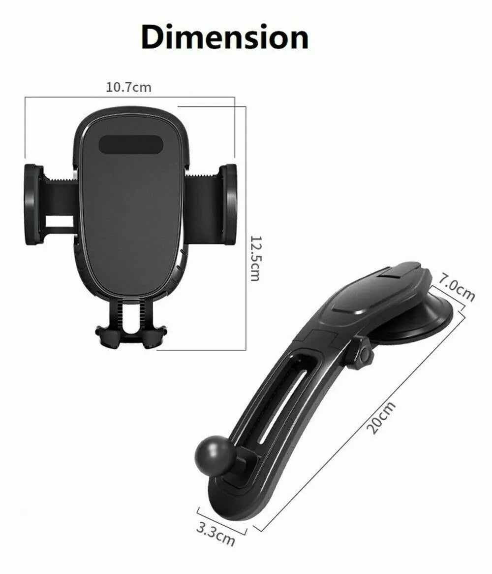 360 Rotatable Phone Mount Holder Car Dashboard Gravity Adjustable GPS Stand Rotating Car Phone Holder Universal Dashboard Mount Car Holder GPS Phone Stands Auto Accessories Car Phone Holder - THE MILE MAKER DRIVER SHOP