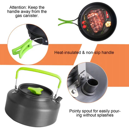 16 Camping Cookware Sets - THE MILE MAKER DRIVER SHOP