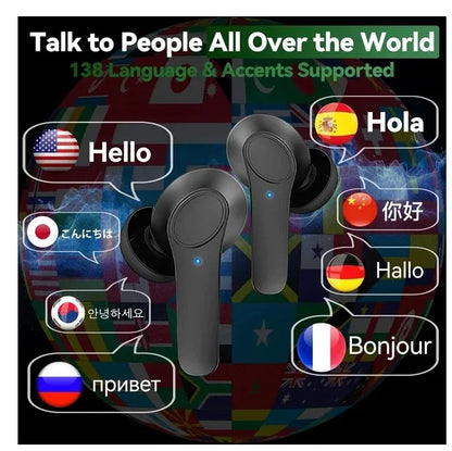 Translator Earbuds 144 Languages Real Time Online OffLine Translation Earphones - THE MILE MAKER DRIVER SHOP