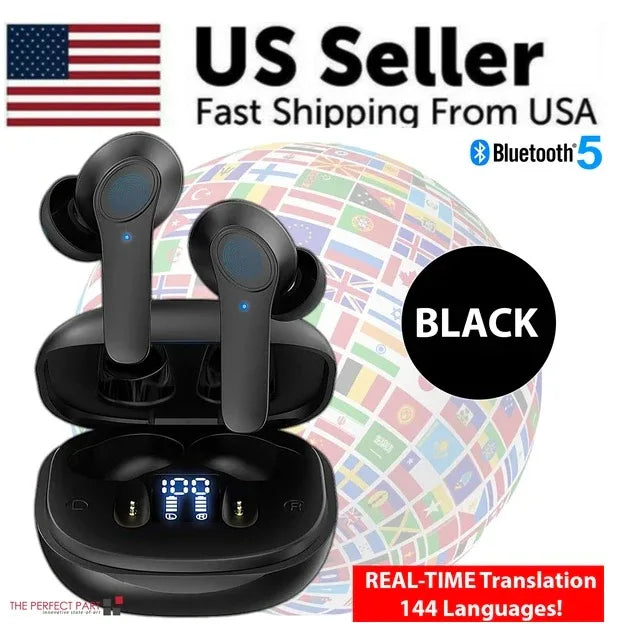 Translator Earbuds 144 Languages Real Time Online OffLine Translation Earphones - THE MILE MAKER DRIVER SHOP