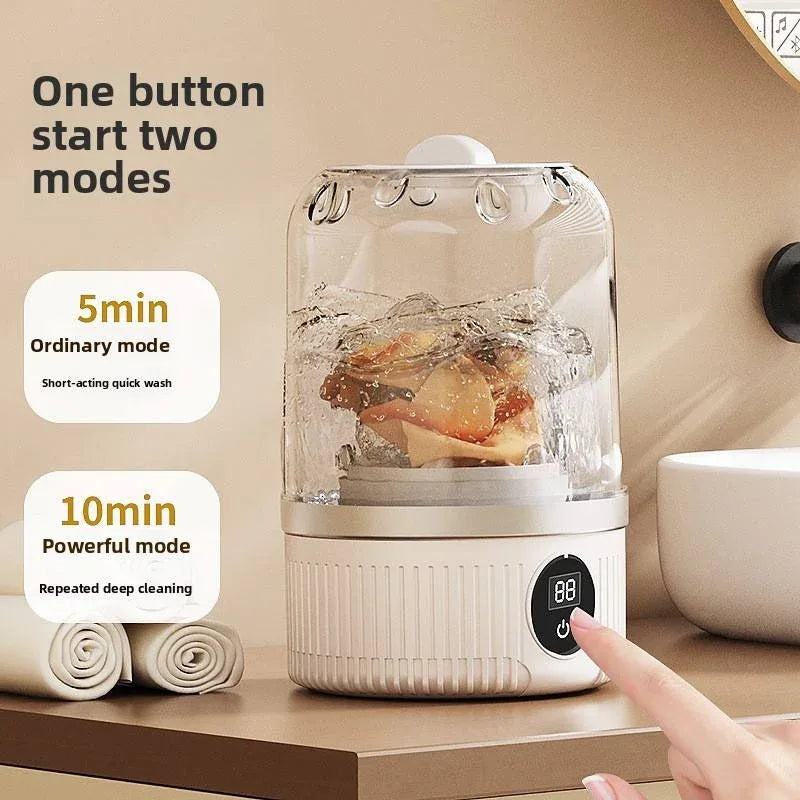 Underwear Washer, Portable Mini Washing Machine, Upgraded Mini Washings Machines, Rechargeable Cordless Washing-Machine, Laundry Cup For Bra, Underwear, Socks. - THE MILE MAKER DRIVER SHOP