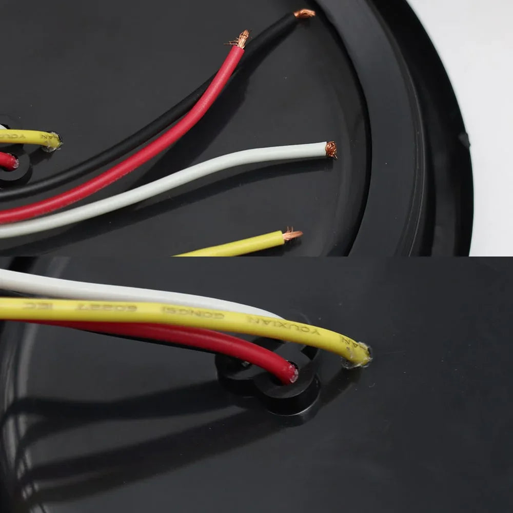 4 Pcs 4 16LED Rubber Ring Round Led Trailer Truck Tail Lights, 12V Brake Light Marker, Double Colors - THE MILE MAKER DRIVER SHOP