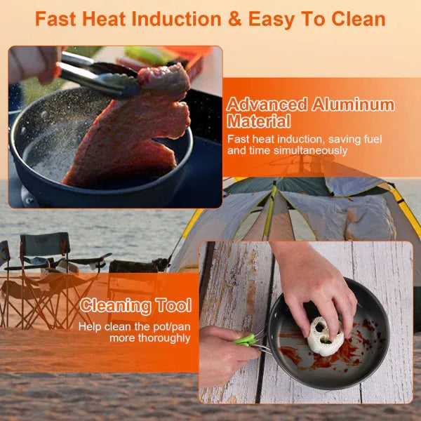 16 Camping Cookware Sets - THE MILE MAKER DRIVER SHOP