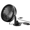 1Pc Car Cooling Fan Portable Rotatable USB Vehicle Fan Backseat Clip Fan Dashboard Window Suction Fan For SUV RV Pickup With 3 Speeds - THE MILE MAKER DRIVER SHOP