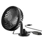 1Pc Car Cooling Fan Portable Rotatable USB Vehicle Fan Backseat Clip Fan Dashboard Window Suction Fan For SUV RV Pickup With 3 Speeds - THE MILE MAKER DRIVER SHOP