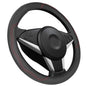 Steering Wheel Cover 14.5in-15in Diameter Universal Fiber Leather Car Steering Wheel Protector - THE MILE MAKER DRIVER SHOP