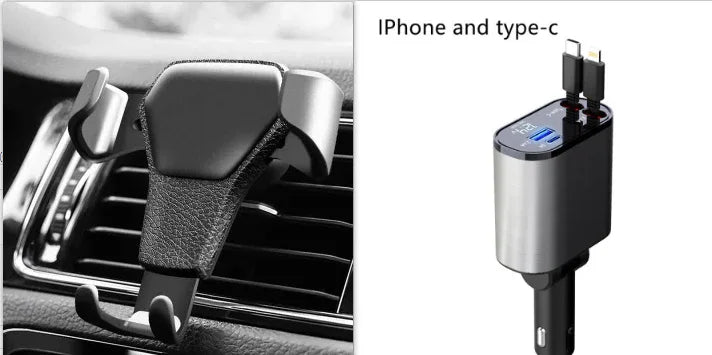 Metal Car Charger 100W Super Fast Charging Car Cigarette Lighter USB And TYPE-C Adapter - THE MILE MAKER DRIVER SHOP