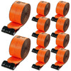 Winch Straps Truck Straps 4 In X 30 Ft With Flat Hook For Towing 10 Pack - THE MILE MAKER DRIVER SHOP