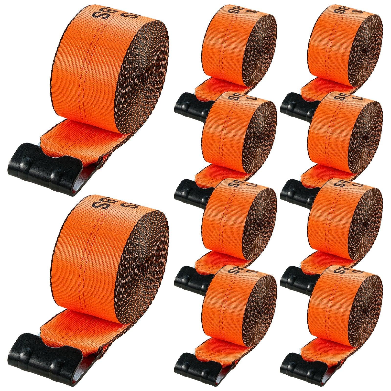 Winch Straps Truck Straps 4 In X 30 Ft With Flat Hook For Towing 10 Pack - THE MILE MAKER DRIVER SHOP