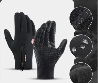 Winter Gloves Touch Screen Riding Motorcycle Sliding Waterproof Sports Gloves With Fleece - THE MILE MAKER DRIVER SHOP