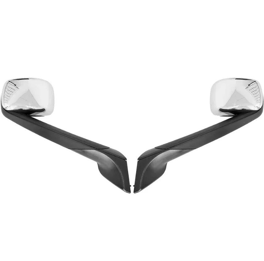 Freightliner- New Cascadia Hood Mirror Assembly Electroplated With Heating - THE MILE MAKER DRIVER SHOP