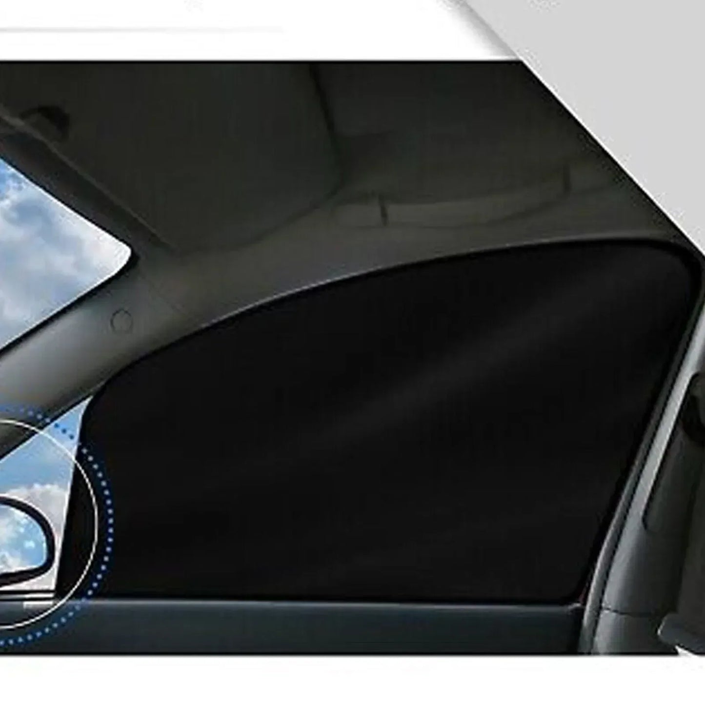 4X Magnetic Car Side Front Rear Window Sun Shade Cover Mesh Shield UV Protection - THE MILE MAKER DRIVER SHOP