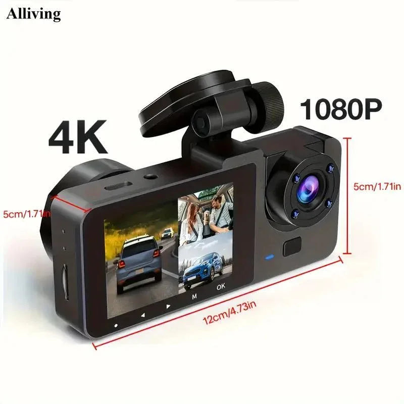 Parking Mode Christmas Gift Wireless Car DVR With Dual Lenses, Parking Monitoring, Shockproof Design - THE MILE MAKER DRIVER SHOP