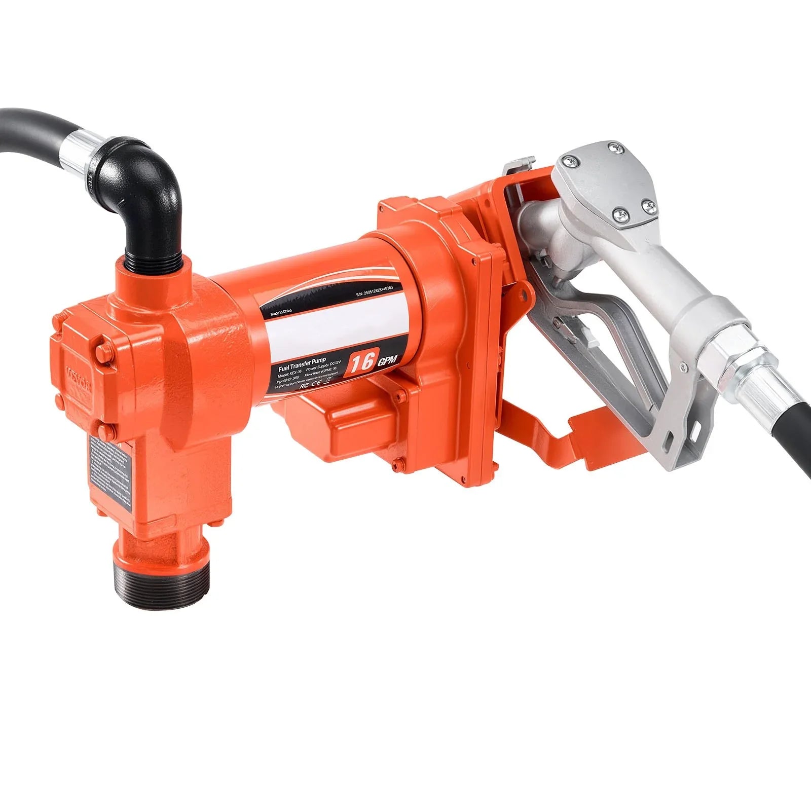 Fuel Transfer Pump 12V DC 16 GPM With Hose & Nozzle For Gasoline Diesel - THE MILE MAKER DRIVER SHOP