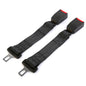 2Pcs Car Seat Belt Extender 14.37in Buckle Tongue Webbing Extension Safety Belt Auto Belt Clip Lengthening - THE MILE MAKER DRIVER SHOP