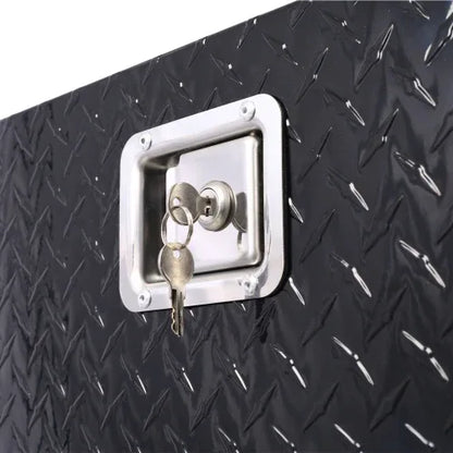 29inch Aluminum Tool Box,heavy Duty Truck Bed Tool Box,outdoor Trailer Pickup Storage Tool Box,RV Storage Organizer,underbody Box W Lock Keys,black 29x16.5x18.5inch - THE MILE MAKER DRIVER SHOP