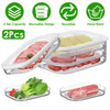 2Pcs Deli Meat Container With Lid For Fridge Stackable Bacon Container Clear Food Storage Box With Lid Meal Prep Container For Lunch Meat Salami Cold Nuts - THE MILE MAKER DRIVER SHOP