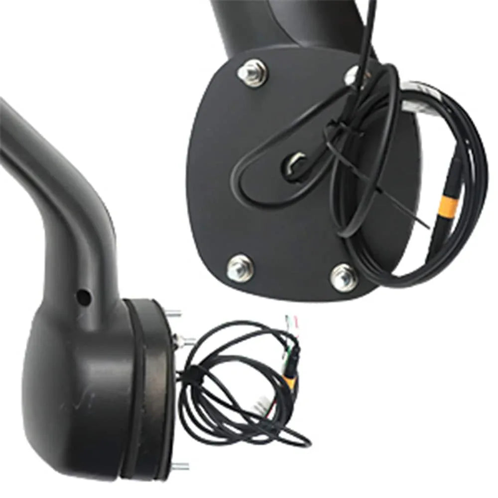 Hood Mirror With Turn Signal Fit For KENWORTH T680 2013-2020 Peterbilt 579 2010-2017 Peterbilt 587 2010-2017 Left Driver And Right Passenger Pair Set Chrome Cover - THE MILE MAKER DRIVER SHOP