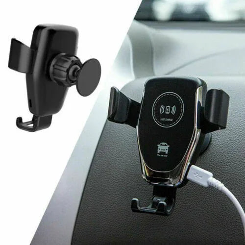 10W QI Wireless Fast Car Charger Mount Holder Stand Automatic Clamping Charging - THE MILE MAKER DRIVER SHOP