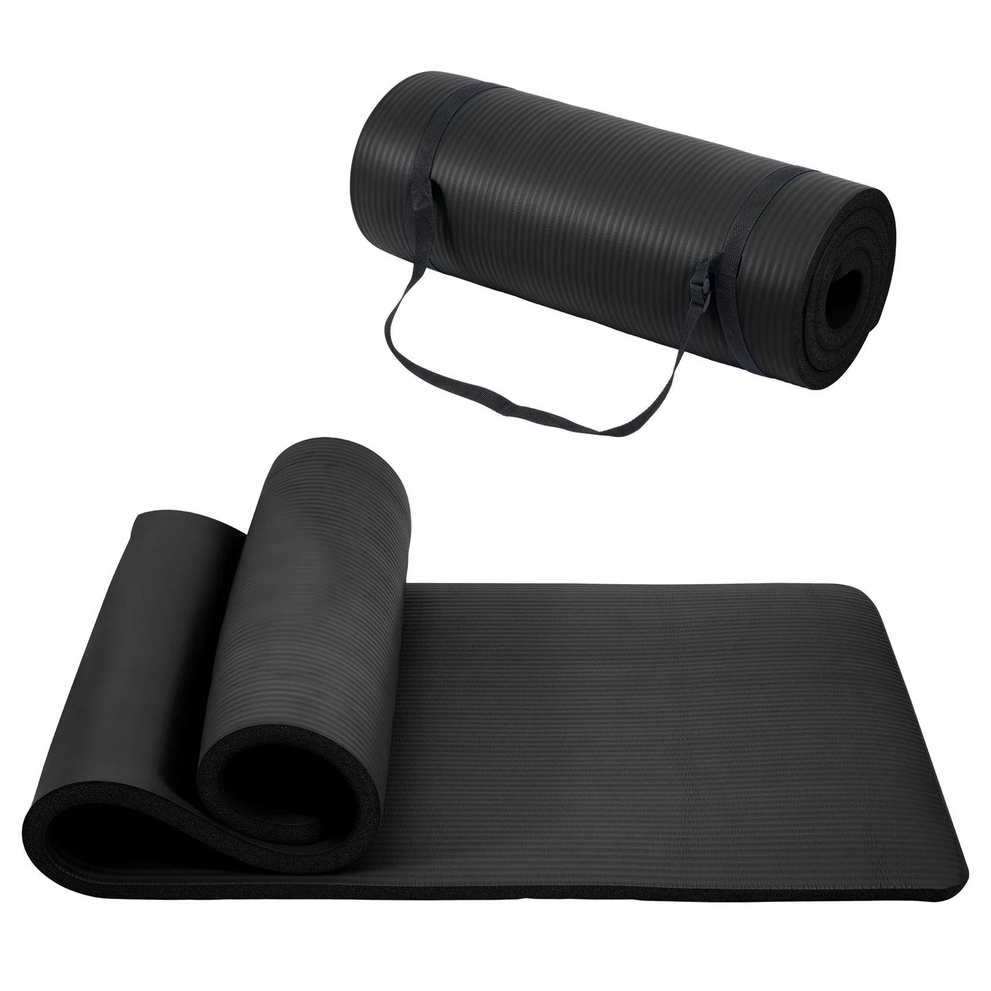 Only Supports Self Pickup Yoga Mat, One Inch Thickened High-density Practice Mat, Tear-resistant Practice Yoga Mat With Straps, Suitable For All Kinds Of Yoga Practice - THE MILE MAKER DRIVER SHOP