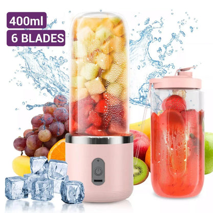 Rechargeable Electric Fruit Juice Maker Portable Blender Smoothie Juicer Machine - THE MILE MAKER DRIVER SHOP