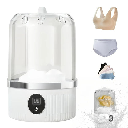 Underwear Washer, Portable Mini Washing Machine, Upgraded Mini Washings Machines, Rechargeable Cordless Washing-Machine, Laundry Cup For Bra, Underwear, Socks. - THE MILE MAKER DRIVER SHOP