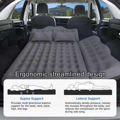 Car Air Mattress, Inflatable SUV Truck Air Mattress Back Seat Camping Bed Thickened Car Sleeping Pad For Travel, Car Bed SUV Mattress With 2 Pillows - THE MILE MAKER DRIVER SHOP